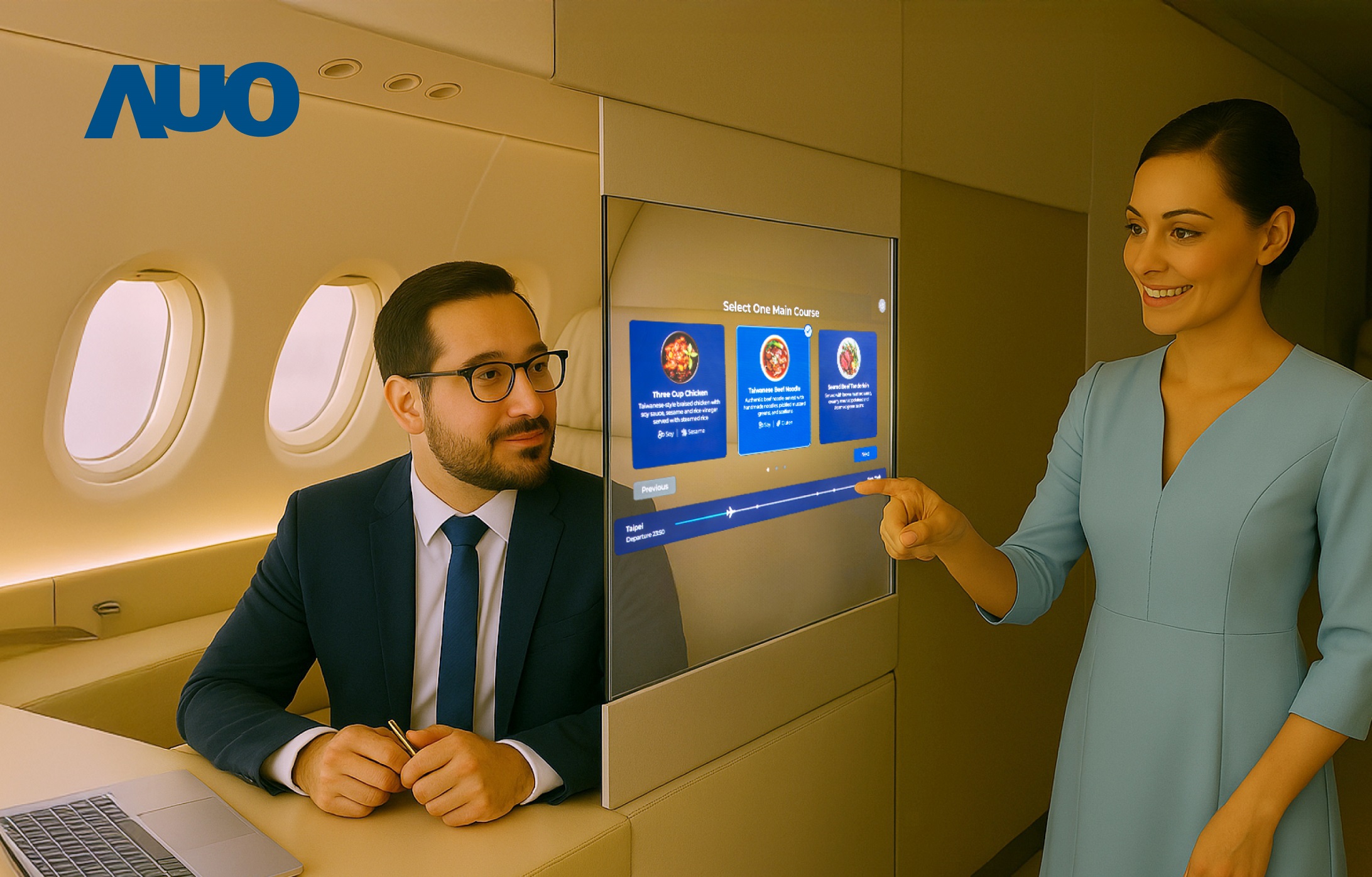 The world's thinnest* and first-of-its-kind 17.3-inch dual-sided transparent Micro LED display is designed to show different information on each side, creating a distinctive 