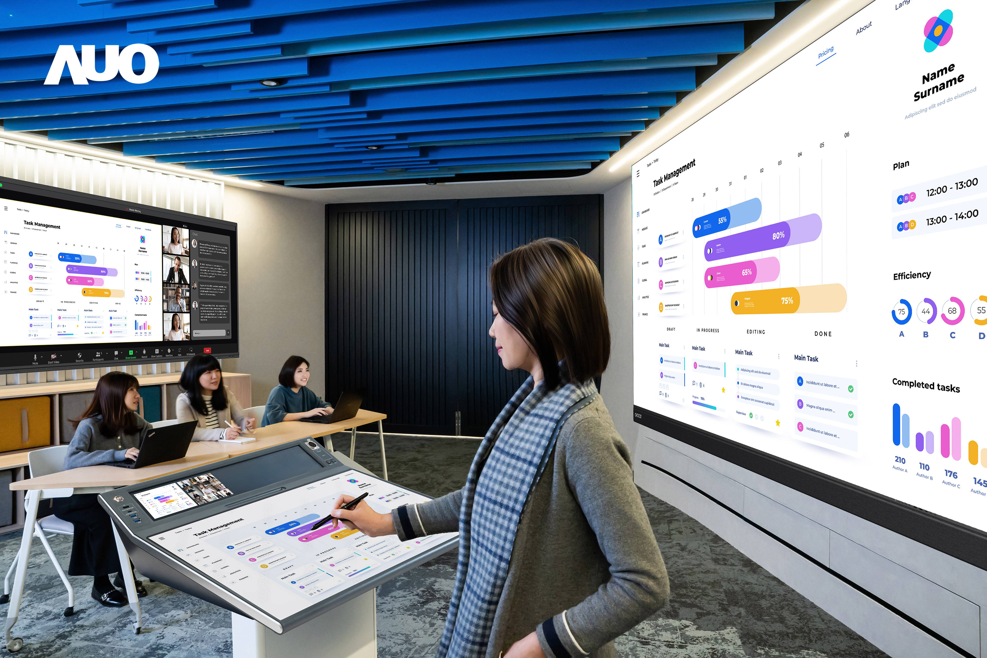 ADP, in collaboration with Avocor and Rise Vision, is showcasing a full range of business applications at Touch Taiwan, including a 138” All-in-One LED display with a modular design and a 92” ultra-wide interactive flat-panel display (IFPD) with a 21:9 aspect ratio, allowing presenters to easily share content and effectively enhance meeting collaboration efficiency.